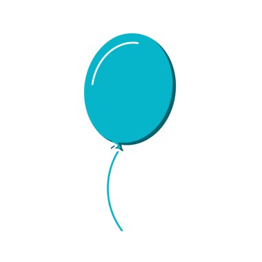 balon helyum izole simge vektör ilustration