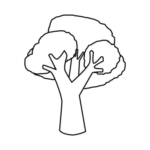 Broccoli friske grøntsager ikon vektor ilustrat – Stock-vektor