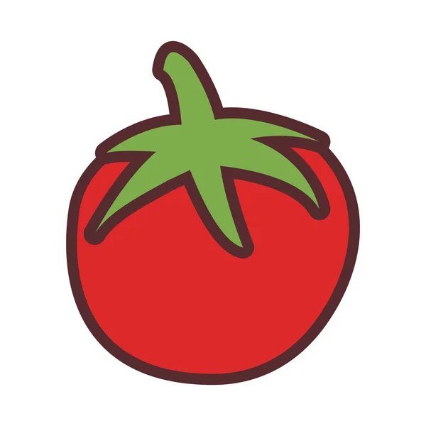 Tomat vektor ikon sayuran segar mengilustrasikan - Stok Vektor