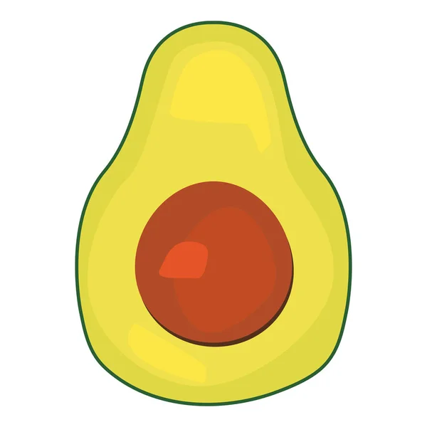 Nutrição de abacate vetor de ícones de frutas frescas ilustrar —  Vetores de Stock