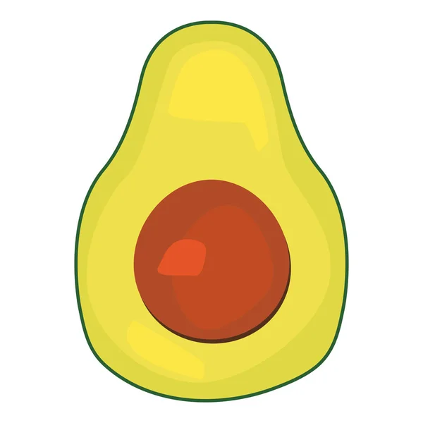 Aguacate nutrición fruta fresca icono vector ilustrar — Archivo Imágenes Vectoriales