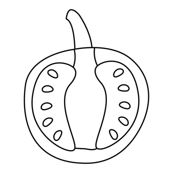 Tomaten frisches Gemüse Symbol Vektor Illustrat — Stockvektor