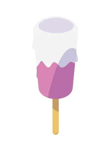 Sommer-Eis im Stick-Symbol — Stockvektor