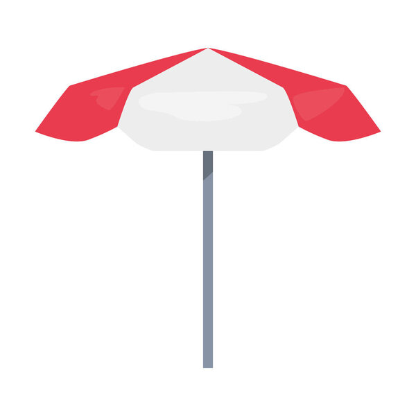 open umbrella parasol on white background