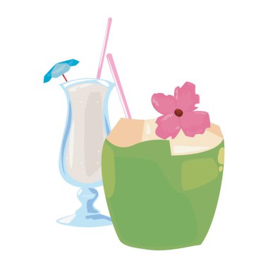 Yaz saati tatil vektör çizim