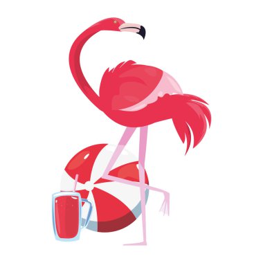 Yaz saati tatil vektör çizim