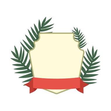 yaz zaman rozeti şerit yaprakları