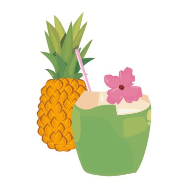 Yaz saati tatil vektör çizim