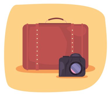 Yaz saati tatil vektör görselleştirme