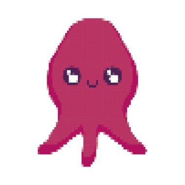 video oyun piksel simge vektör yaratık