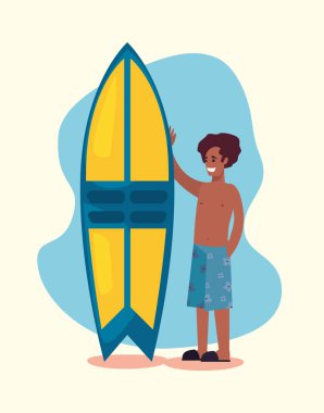 Yaz saati tatil vektör görselleştirme