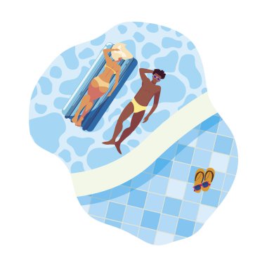 suda yüzen yatak ile ırklararası çift