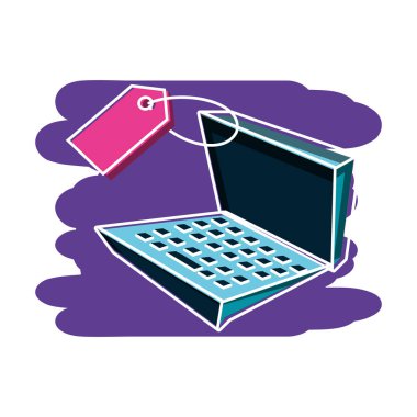 etiket ticari dizüstü bilgisayar cihazı