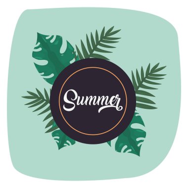 Yaz saati tatil vektör görselleştirme