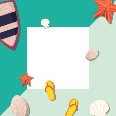 Yaz saati tatil vektör görselleştirme