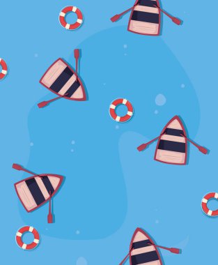 Yaz saati tatil vektör görselleştirme