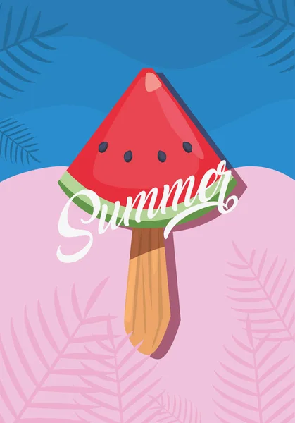 Zomertijd banner gebladerte palmbomen wazig achtergrond vector illustratie Cinco de Mayo viering — Stockvector