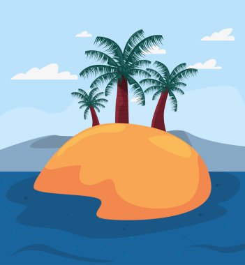 Yaz saati tatil vektör görselleştirme