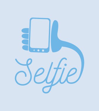 El cep telefonu simge vektör yazıt