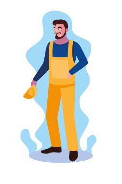 Avatar karikatür mühendisi adam tasarımı