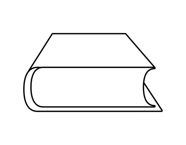 Het pictogram voor een geïsoleerd tekstboek — Stockvector
