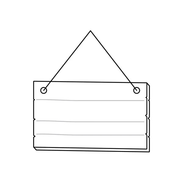 木标签悬挂隔离图标 — 图库矢量图片