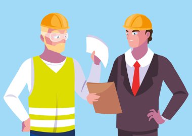 Avatar karikatür mühendisi erkek tasarım