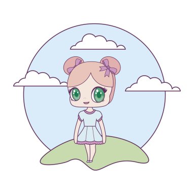 manzara sevimli küçük bebek