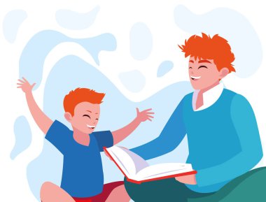 Baba oğlu tasarımı ile oynuyor