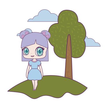 manzara sevimli küçük bebek