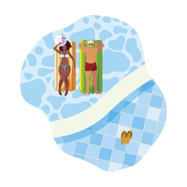 suda yüzen yatak ile ırklararası çift