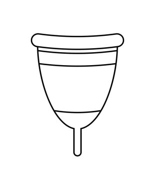 adet fincan kadın izole simgesi