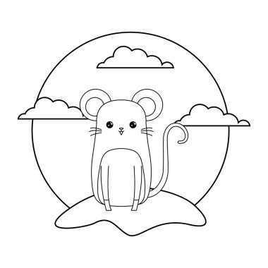 manzara sevimli fare hayvan