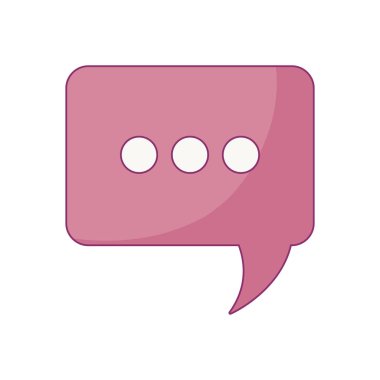 dikdörtgen şeklinde konuşma kabarcığı yalıtılmış simgesi