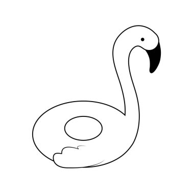 float flaman koruması izole simgesi