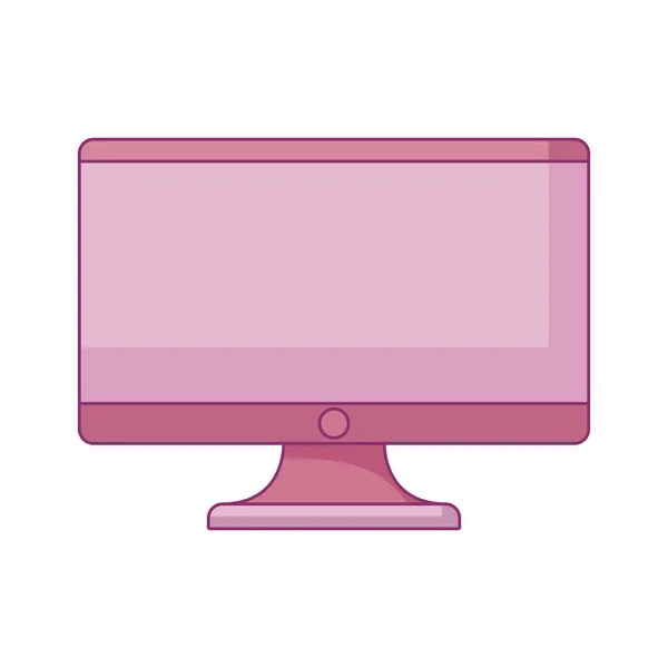 Monitor de computador ícone do dispositivo isolado — Vetor de Stock