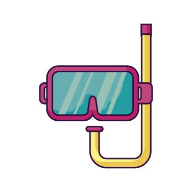 şnorkel tüp ekipmanları ile maske