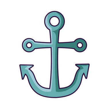 çapa deniz sembolü izole simgesi