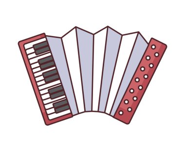 akordeon enstrüman müzik izole simgesi