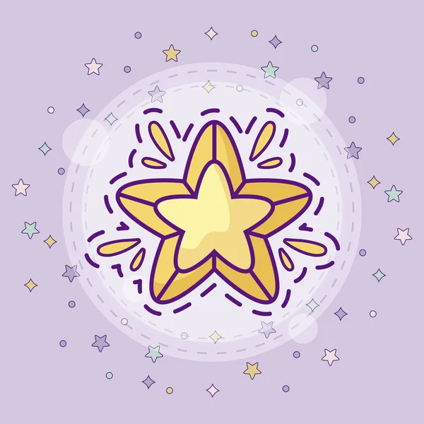 Patch d'icône étoile mignonne — Image vectorielle