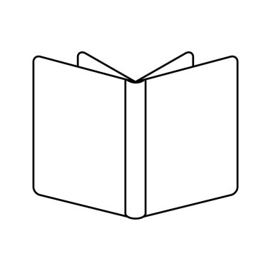 ders kitabı eğitimi açık izole simge