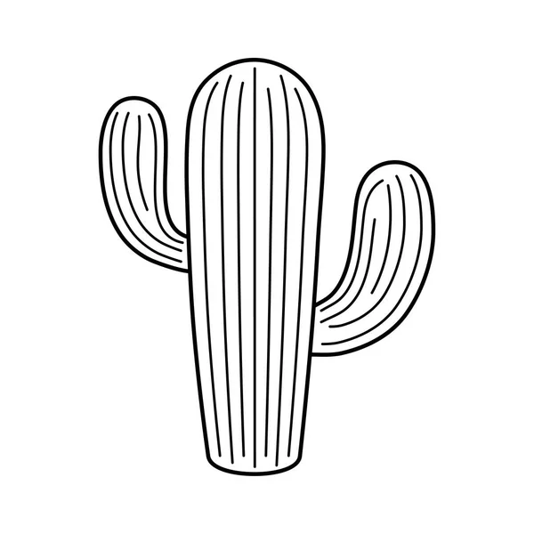 Cactus plante naturel isolé icône — Image vectorielle