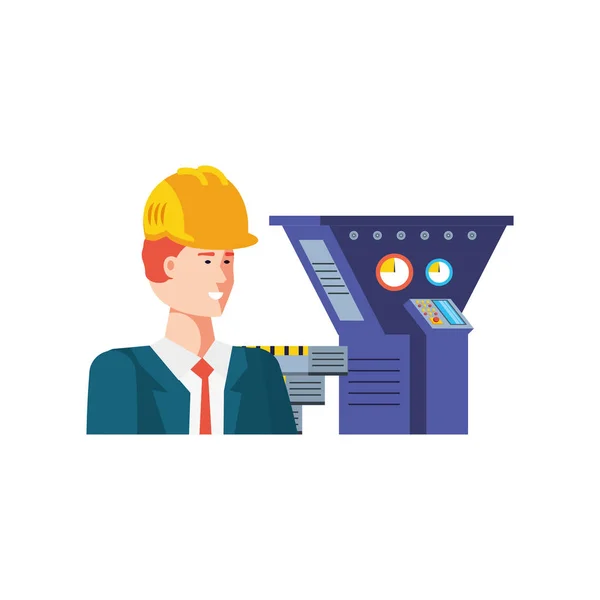 Avatar aislado de diseño de trabajador profesional — Vector de stock