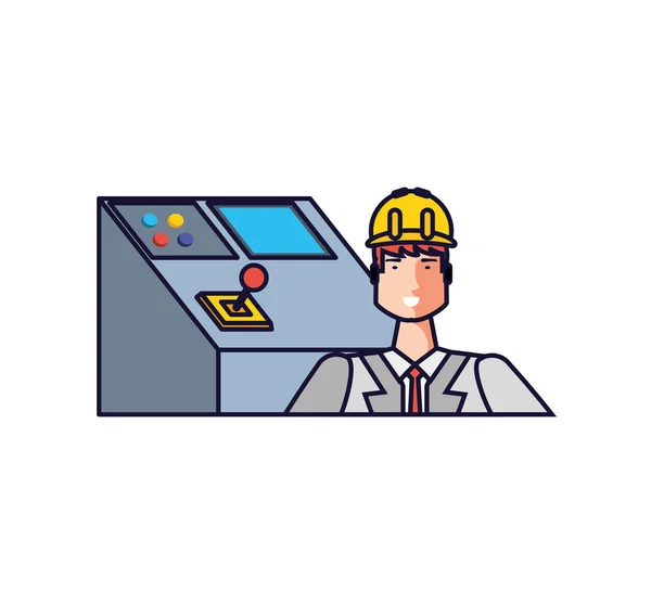 Isolated avatar of professional worker design — Stock Vector