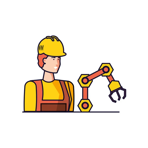 Isolated avatar of professional worker design — Stock Vector