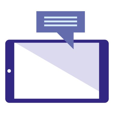 akıllı telefon konuşma kabarcık simgesi vektör ilustration