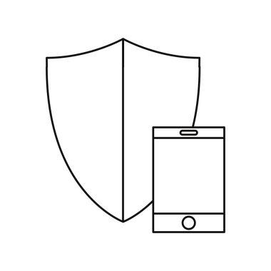 akıllı telefon hızlı teslimat lojistik simgesi vektör ilustration