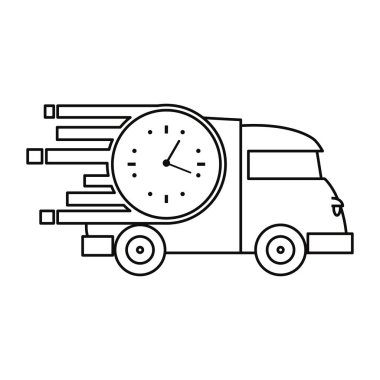 hızlı teslimat ile ilgili simge vektörillustrate