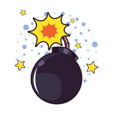 komik patlama patlama pop art beyaz arka plan