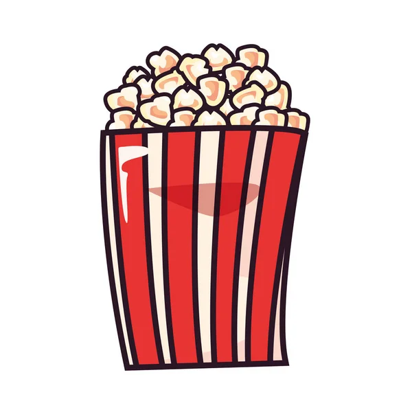 Pop corn comic pop art sobre fondo blanco — Vector de stock